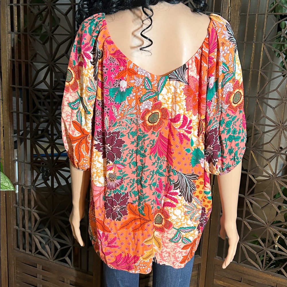 LOFT SPLASH OF COLOR TOP XL - Picture 6 of 11